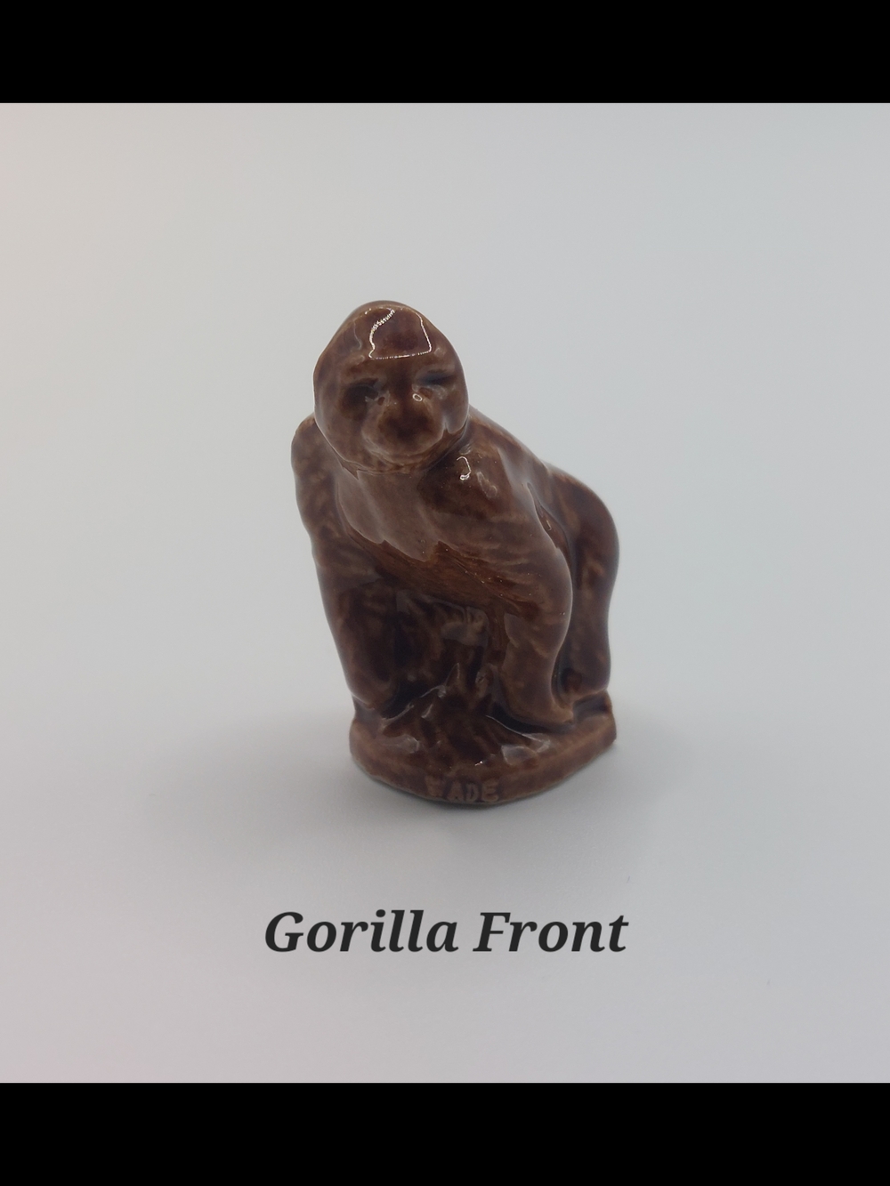 Vintage Red Rose Tea Miniature Wade Whimsies Porcelain Figurines, Gorilla
